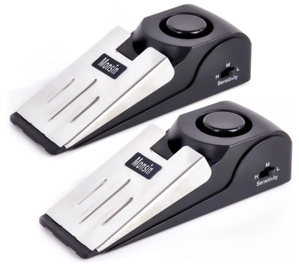 Travel door stop alarm with 120dB siren