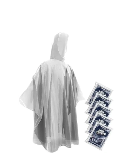 Disposable rain ponchos 5 pack